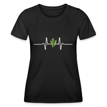 Grüne Bohnen - Frauen Funktions-T-Shirt - Schwarz - Vorne - AI Model Female 172 light (172cm)