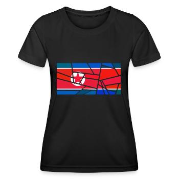 Corée du Nord Corée du Nord - T-shirt sport Femme - noir - Devant - AI Model Female 172 light (172cm)