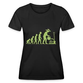 Evolution Gärtnern Gärtnern Gärtnern Gärtnern - Frauen Funktions-T-Shirt - Schwarz - Vorne - AI Model Female 172 light (172cm)