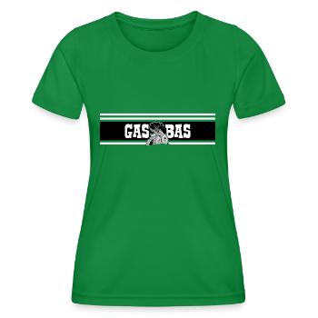 IH GAS BAS noir - T-shirt sport Femme - vert - Devant - AI Model Female 172 dark (172cm)