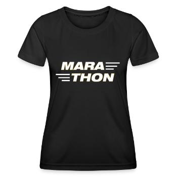 Fußball Soccer - Frauen Funktions-T-Shirt - Schwarz - Vorne - AI Model Female 172 light (172cm)