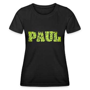 Paul - Women's Functional T-Shirt - black - Front - AI Model Female 172 light (172cm)