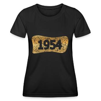 Witzig 1954 - T-shirt sport Femme - noir - Devant - AI Model Female 172 light (172cm)