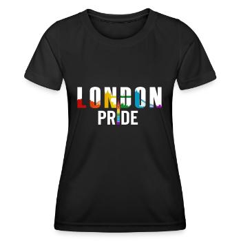 LONDONER STOLZ - Frauen Funktions-T-Shirt - Schwarz - Vorne - AI Model Female 172 light (172cm)