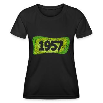 1957 - Women's Functional T-Shirt - black - Front - AI Model Female 172 light (172cm)