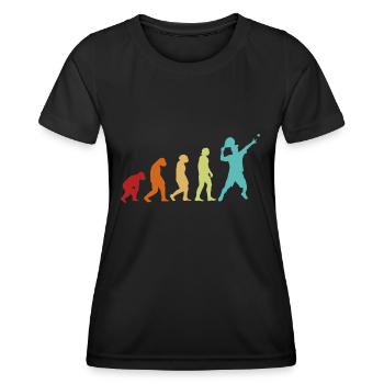 Padel Evolution Plattform Tennis Paddleball Padel - Frauen Funktions-T-Shirt - Schwarz - Vorne - AI Model Female 172 light (172cm)