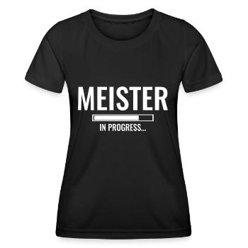 Meister Abschluss Handwerk - Frauen Funktions-T-Shirt - Schwarz - Vorne - AI Model Female 172 light (172cm)