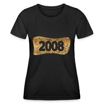 Goldbarrren 2008 - T-shirt sport Femme - noir - Devant - AI Model Female 172 light (172cm)