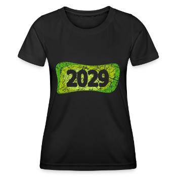 2029 - Frauen Funktions-T-Shirt - Schwarz - Vorne - AI Model Female 172 light (172cm)
