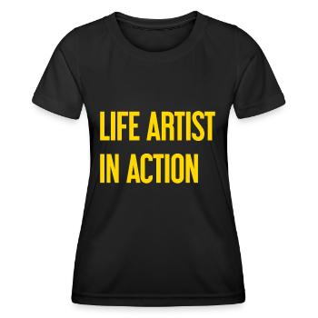 Artists of life in action - Women's Functional T-Shirt - black - Front - AI Model Female 172 light (172cm)