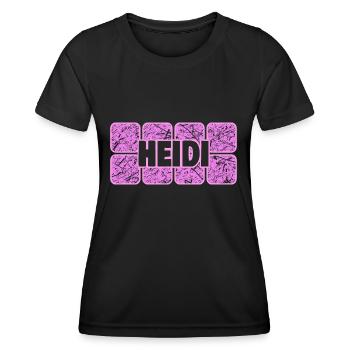 Wife Heidi - Women's Functional T-Shirt - black - Front - AI Model Female 172 light (172cm)