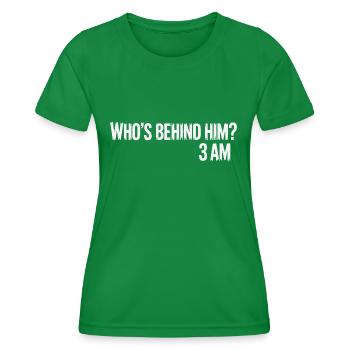 DERRIÈRE LUI - T-shirt sport Femme - vert - Devant - AI Model Female 172 dark (172cm)