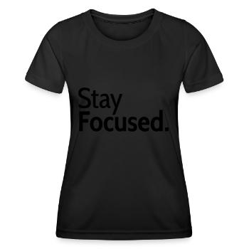 photographe de caméra texte prenant des photos numériquement - T-shirt sport Femme - noir - Devant - AI Model Female 172 light (172cm)