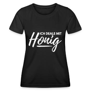 Imker Honig Biene Dealer Dealen Imkerei Geschenk - Frauen Funktions-T-Shirt - Schwarz - Vorne - AI Model Female 172 light (172cm)