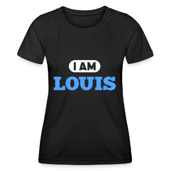 Louis Name Spruch für stolzen Louis - Frauen Funktions-T-Shirt - Schwarz - Vorne - AI Model Female 172 light (172cm)