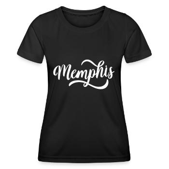 Memphis - T-shirt sport Femme - noir - Devant - AI Model Female 172 light (172cm)