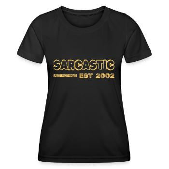 Sarcastic 2002 - Frauen Funktions-T-Shirt - Schwarz - Vorne - AI Model Female 172 light (172cm)