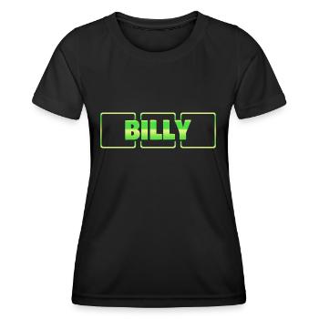Billy - Frauen Funktions-T-Shirt - Schwarz - Vorne - AI Model Female 172 light (172cm)