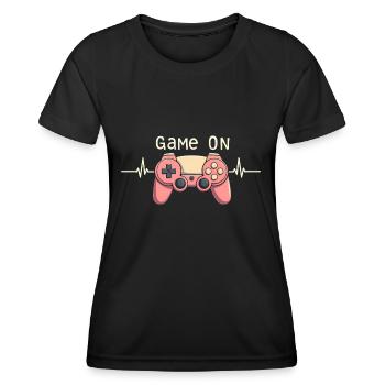 Gamer Video Games Console Gaming Birthday Gaming - Women's Functional T-Shirt - black - Front - AI Model Female 172 light (172cm)