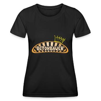 Geschenk für Betonbauer - Frauen Funktions-T-Shirt - Schwarz - Vorne - AI Model Female 172 light (172cm)