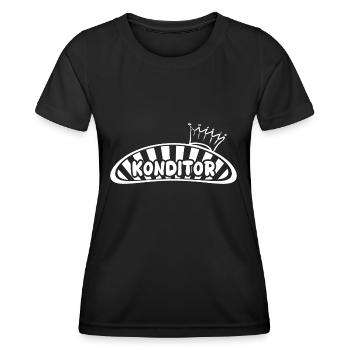 Konditor als Beruf - Frauen Funktions-T-Shirt - Schwarz - Vorne - AI Model Female 172 light (172cm)