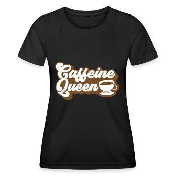Coffee Coffee Junkie Coffee Beans Barista Cafe - Women's Functional T-Shirt - black - Front - AI Model Female 172 light (172cm)