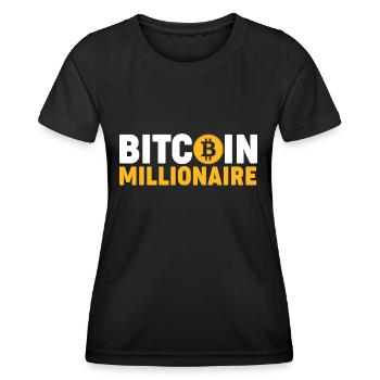 Bitcoin Millionaire - T-shirt sport Femme - noir - Devant - AI Model Female 172 light (172cm)