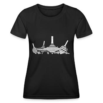 Top - Women's Functional T-Shirt - black - Front - AI Model Female 172 light (172cm)