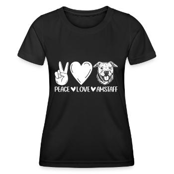 American Staffordshire Bull Terrier Staffy Dog - Women's Functional T-Shirt - black - Front - AI Model Female 172 light (172cm)
