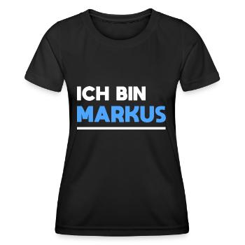 Markus Name Spruch für stolze Markus - Frauen Funktions-T-Shirt - Schwarz - Vorne - AI Model Female 172 light (172cm)
