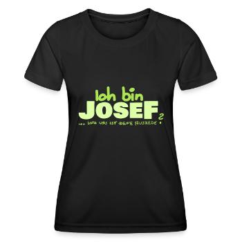 Vorname Josef - Frauen Funktions-T-Shirt - Schwarz - Vorne - AI Model Female 172 light (172cm)