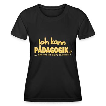 Pädagogik - Frauen Funktions-T-Shirt - Schwarz - Vorne - AI Model Female 172 light (172cm)