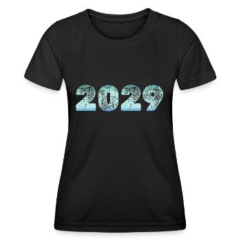 Ice 2029 - Women's Functional T-Shirt - black - Front - AI Model Female 172 light (172cm)