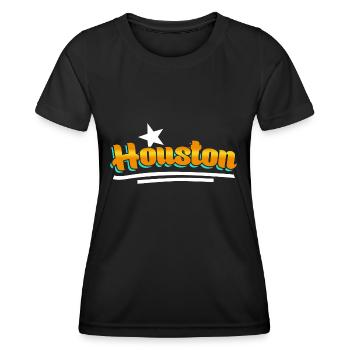 Un design de Houston pour les fiers résidents de Houston - T-shirt sport Femme - noir - Devant - AI Model Female 172 light (172cm)