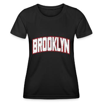 Brooklyn - T-shirt sport Femme - noir - Devant - AI Model Female 172 light (172cm)