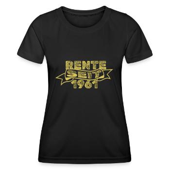 Rente 1961 - Frauen Funktions-T-Shirt - Schwarz - Vorne - AI Model Female 172 light (172cm)