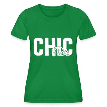 Très Chic - T-shirt sport Femme - vert - Devant - AI Model Female 172 dark (172cm)