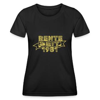 1981 - Women's Functional T-Shirt - black - Front - AI Model Female 172 light (172cm)
