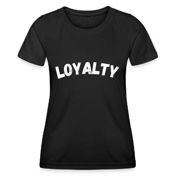 Loyauté - T-shirt sport Femme - noir - Devant - AI Model Female 172 light (172cm)