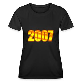 2007 - T-shirt sport Femme - noir - Devant - AI Model Female 172 light (172cm)