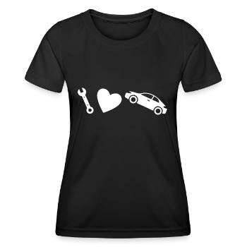 Voiture voiture - T-shirt sport Femme - noir - Devant - AI Model Female 172 light (172cm)