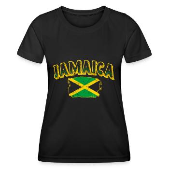 Jamaïque - T-shirt sport Femme - noir - Devant - AI Model Female 172 light (172cm)
