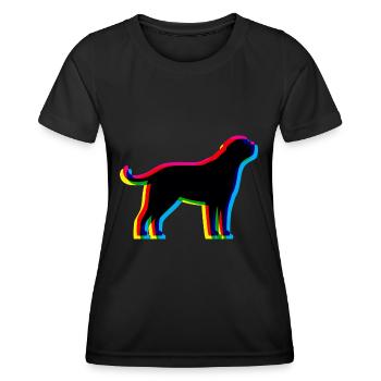 CMYK St. Bernard - Women's Functional T-Shirt - black - Front - AI Model Female 172 light (172cm)