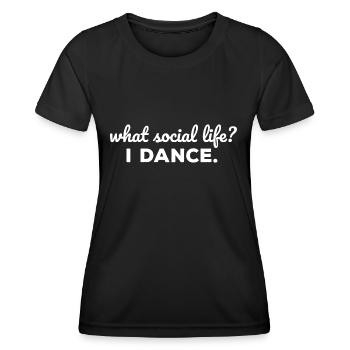 Danse Danse Musique - T-shirt sport Femme - noir - Devant - AI Model Female 172 light (172cm)