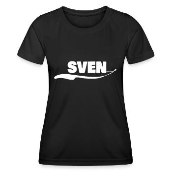 Vorname sven - Frauen Funktions-T-Shirt - Schwarz - Vorne - AI Model Female 172 light (172cm)