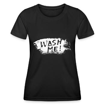 Lavez-moi - T-shirt sport Femme - noir - Devant - AI Model Female 172 light (172cm)