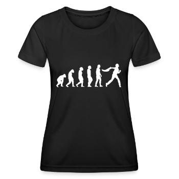 Jai Alai Evolution Gift Jai-Alai Pelota - Women's Functional T-Shirt - black - Front - AI Model Female 172 light (172cm)