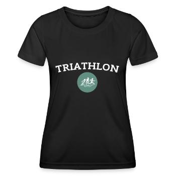 Triathlon - T-shirt sport Femme - noir - Devant - AI Model Female 172 light (172cm)