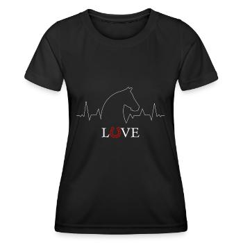 Horse sayings horse fool horse design - Women's Functional T-Shirt - black - Front - AI Model Female 172 light (172cm)