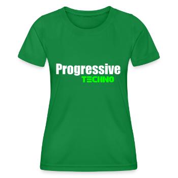 Progressive techno - Women's Functional T-Shirt - kelly green - Front - AI Model Female 172 dark (172cm)